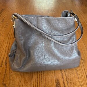 Coach Phoebe Mink Beige Hobo Shoulder Purse Bag Tote